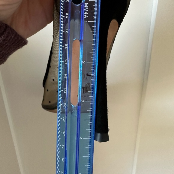 Christian Dior Black Mesh Polka Dot Pointed Toe Stiletto Heel - Picture 8 of 8